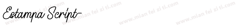 Estampa Script字体转换